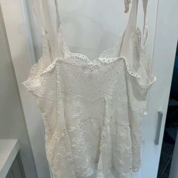 Rebecca Taylor White Lace Top - Picture 3 of 3